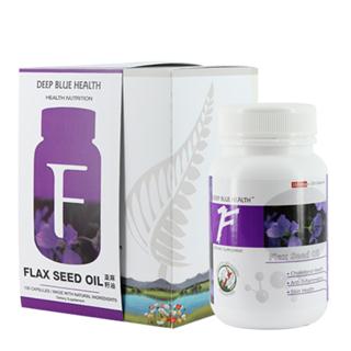 深蓝康健亚麻籽油 (Flax Seed Oil)